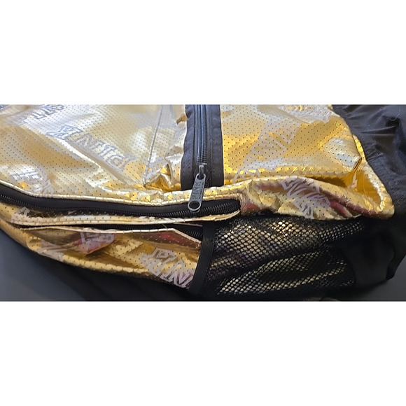 Victoria’s Secret PINK Gold Metallic Backpack – Perforated Style, Black Base. - Picture 4 of 8